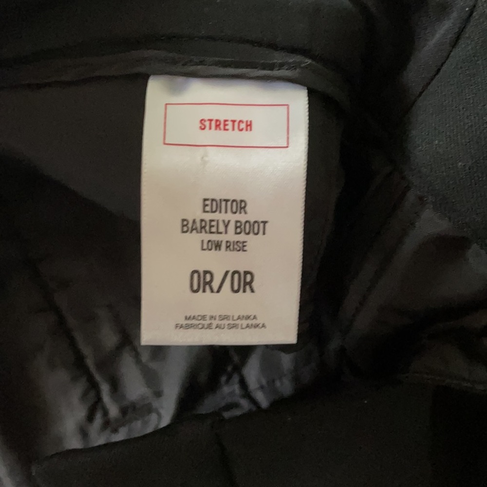 Express Black Editor Barely Boot Low Rise Stretch… - image 3